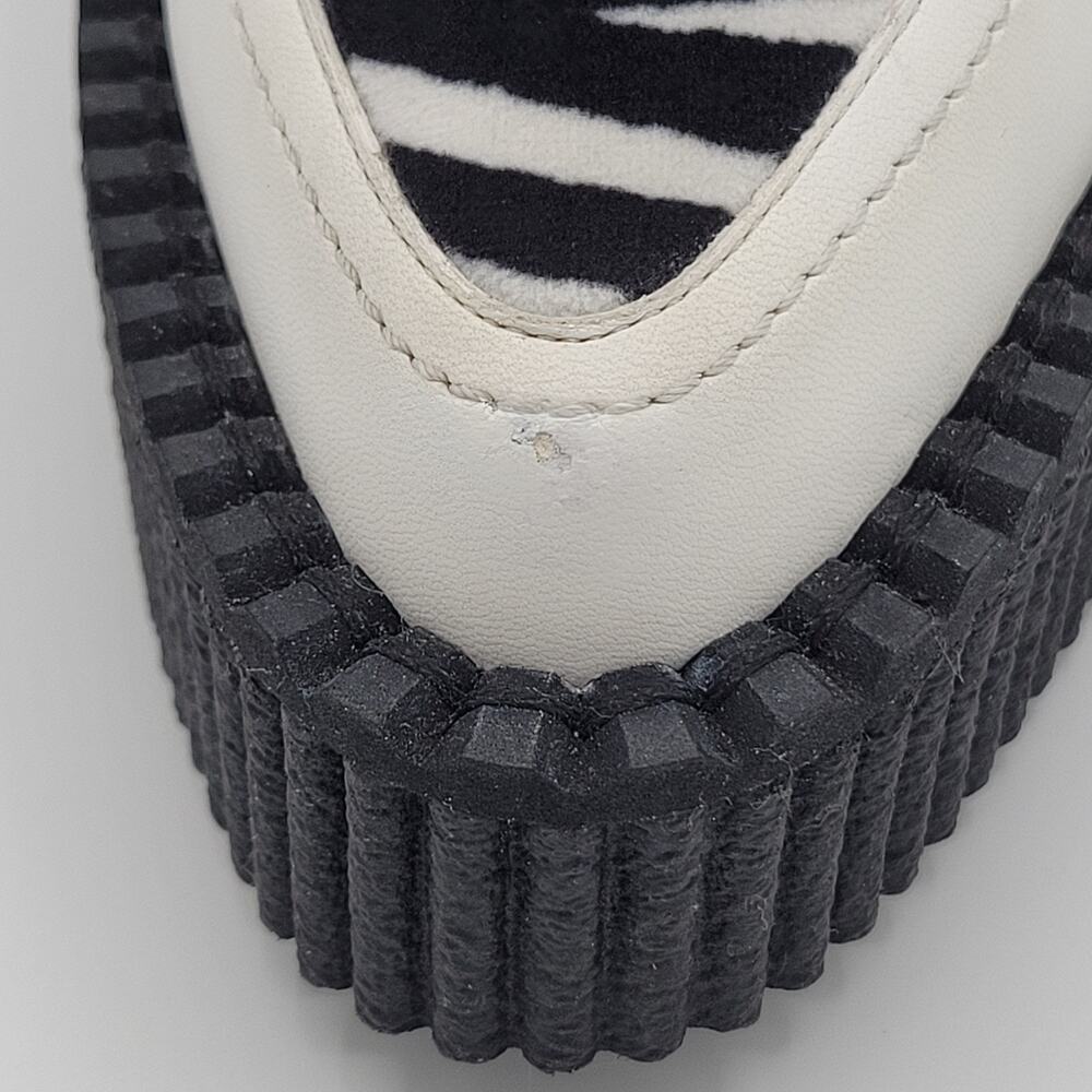 Stella McCartney White Zebra Print Mules Platform Size 37 - Picture 7 of 15